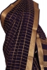 Pure Double Checks Zari Mysore Crepe Silk Saree
